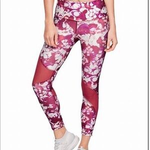 Under Armour marbled leggings with mesh